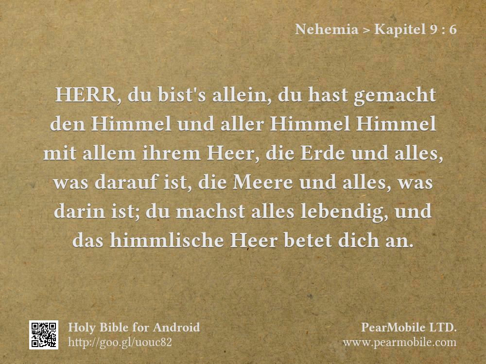 Nehemia, Kapitel 9:6
